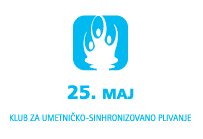 Klub za umetničko sinhrono plavanje 25.maj - Logo